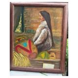 Connie Davis Oil Painting of Seated Woman