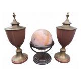 Antique Style Urns & Globe