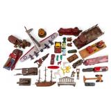 Vintage Tin, Metal, Plastic, and Wooden Toys