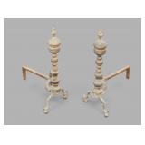 Pair of Antique-Style Andirons
