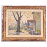 Impressionist Oil on Board attr John Howell