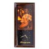 Snap-on Wall Clock w/ Christmas Pin-Up Model