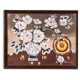 Framed Watercolor Still Life Painting, Signed