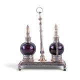 Moroccan Style Purple Glass Vanity Set