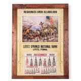 1933 Lititz Springs National Bank Calendar