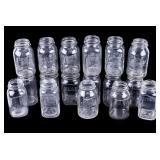 Vintage Glass Canning Mason Jars