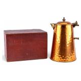 19/20C Copper Coffee Pot + Document Box