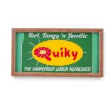 Quicky Beverage Paper Sign, Framed