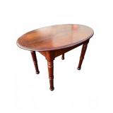 19th C One-Drawer Oval Wood Table