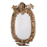 Carved Wood & Gesso Baroque Ornate Mirror