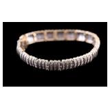 Diamond and Sterling Bracelet
