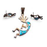 Sterling Pendant and Earrings