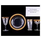Tiffin Glass Co. Glasses & Plates (36 Pcs)
