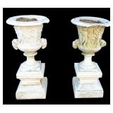 Pair of Neoclassical Garden Urns