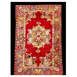 Signed Semi-Antique Turkish Oushak