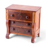 American Empire Salesman Sample Chest Drawers