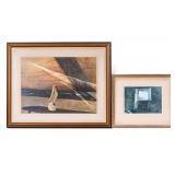 Two Andrew Wyeth Prints, Matted Framed
