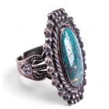 Vintage Turquoise and Silver Ring
