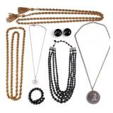 Goldtone and Black Jewelry