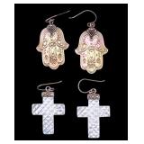 Sterling and Shell Earrings