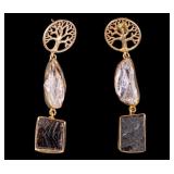 Pair of Quartz Drop Earring