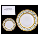 Limoges Morning Glory Sevres Pattern Plates