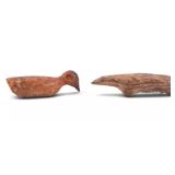 Inuit Fetish Artifacts Polar Bear and Eider Duck