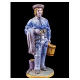 Vintage Signed French Faience Folk Figural