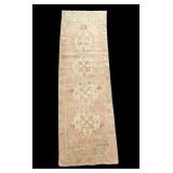 Semi Antique Turkish Oushak Runner Rug