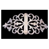Antique English Sterling Silver Belt Buckle Set