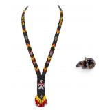 Native Style Thunderbird Necklace & Bear Fetish