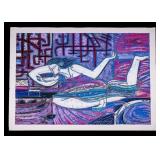 Signed Adrian Wong Shue Songbird Serigraph, Arches