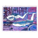Signed Adrian Wong Shue Songbird Deluxe Serigraph