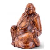 Hand-Carved  Wooden Buddha
