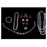 Lucite and Crystal Jewelry