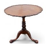 Tilt-Top Pie Crust Table w/ Birdcage
