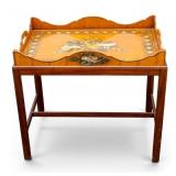 Edwardian-Style Painted Satinwood Tray Table
