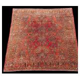 Semi Antique Persian Sarouk Area Rug