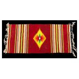 Vintage Mexican Serape Area Rug