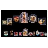 MCM Lucite Floral Paper Weights (16pcs)