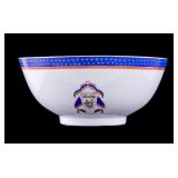 Japanese Porcelain Ware Armorial Center Bowl