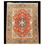 Persian Qum Handmade Wool and Silk Area Rug