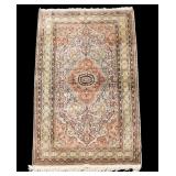 Turkish Silk Hand-Woven Area Rug