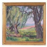 Signed Oil on Canvas in Gilt Frame