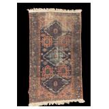 Antique Persian Geometric Wool Rug