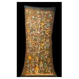 Bengal Hand-Embroidered Botanical Tapestry