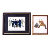 Two A. Szyk WWII Figures Illustrations