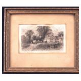 A. F. Bellows Framed Etching