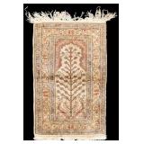 Silk Turkish Tree of Life Prayer Rug