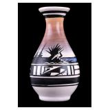 Signed Navajo Art Pottery Bud Vase